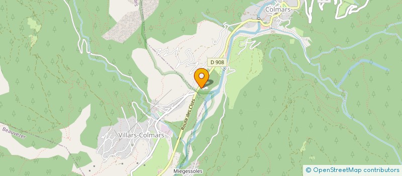 localisation de l'entreprise LE CLOS DES LAVANDES à COLMARS