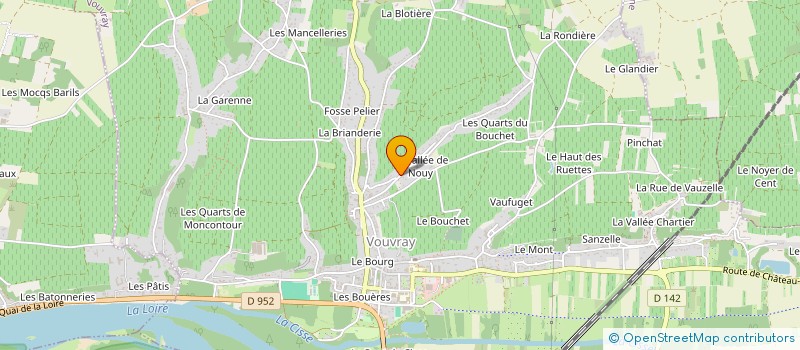 localisation de l'entreprise LE CLOS DES LIONS à VOUVRAY