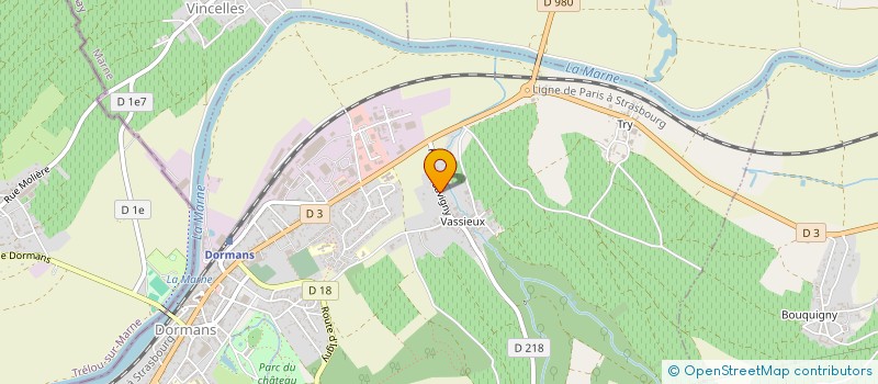 localisation de l'entreprise LE CLOS DES LYS  DORMANS