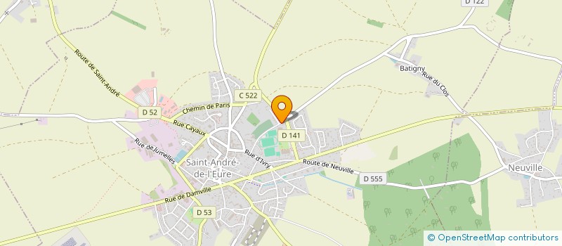 localisation de l'entreprise LE CLOS DES LYS  SAINT-ANDRE-DE-L'EURE