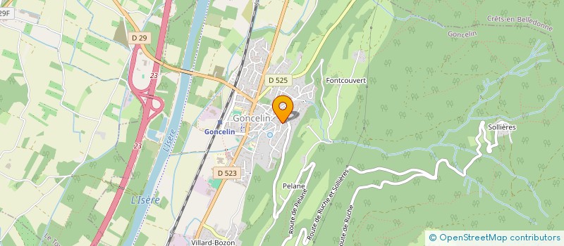 localisation de l'entreprise LE CLOS DES MARAIS  CRETS EN BELLEDONNE