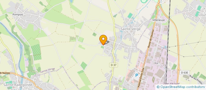 localisation de l'entreprise LE CLOS DES MOTELES  SAINTE-VERGE