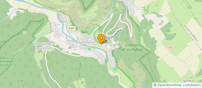 localisation de l'entreprise LE CLOS DES MURMURES  VUILLAFANS