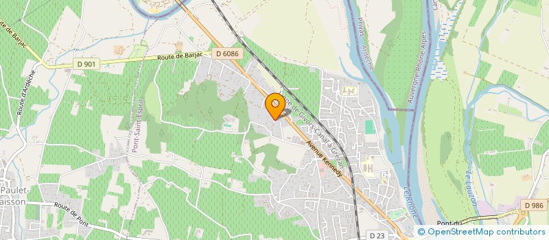 localisation de l'entreprise LE CLOS DES OLIVIERS  PONT-SAINT-ESPRIT