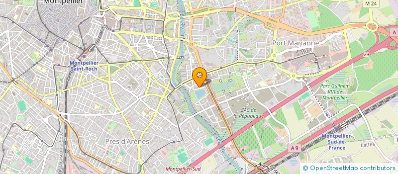 localisation de l'entreprise LE CLOS DES OLIVIERS DE L AN à MONTPELLIER