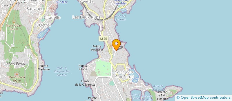 localisation de l'entreprise LE CLOS DES ORANGERS à SAINT-JEAN-CAP-FERRAT