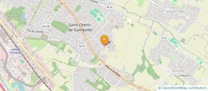 localisation de l'entreprise LE CLOS DES ORANGERS  SAINT-ORENS-DE-GAMEVILLE