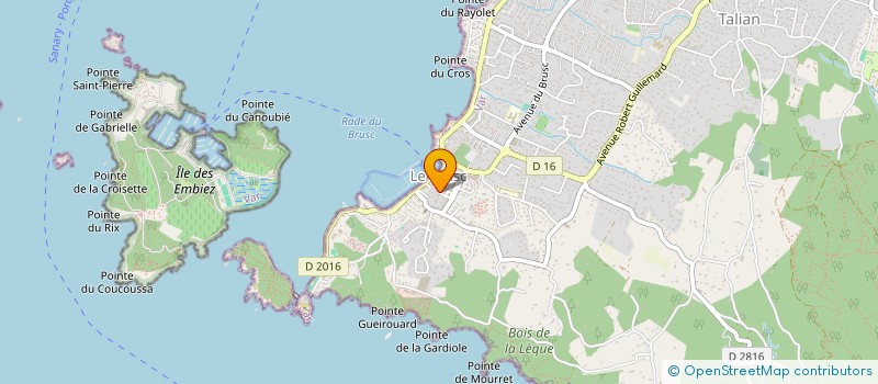 localisation de l'entreprise LE CLOS DES PECHEURS à SIX-FOURS-LES-PLAGES