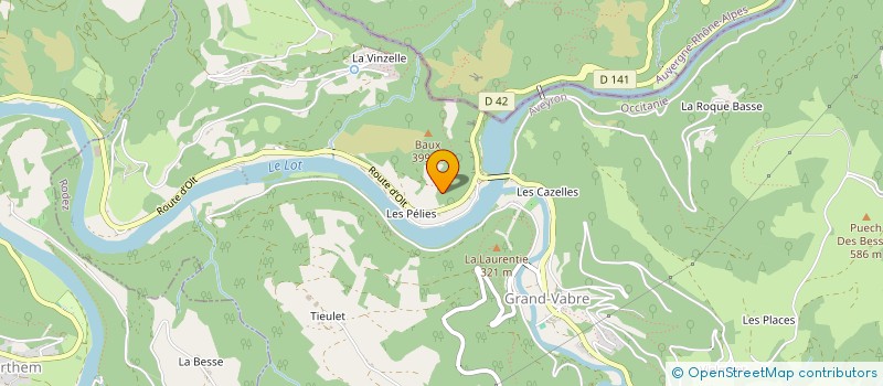 localisation de l'entreprise LE CLOS DES PELIES  CONQUES-EN-ROUERGUE