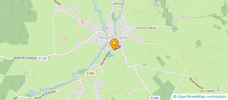 localisation de l'entreprise LE CLOS DES PERES  MOULINS-ENGILBERT