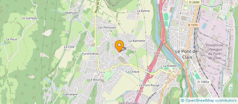 localisation de l'entreprise LE CLOS DES PIERRES  CLAIX