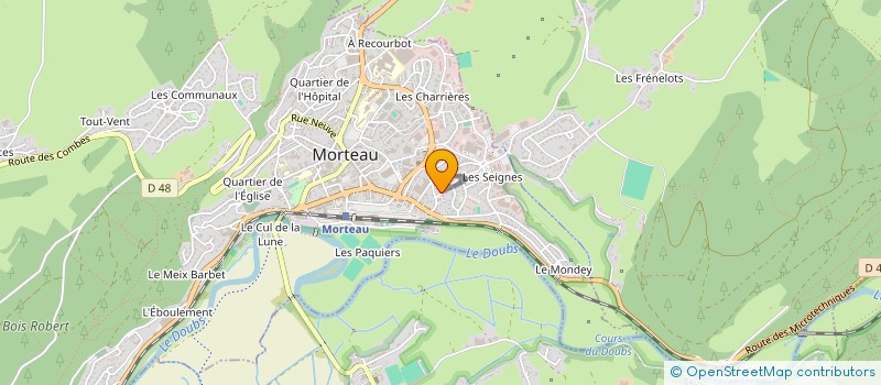 localisation de l'entreprise LE CLOS DES PIERRES  MORTEAU