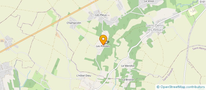 localisation de l'entreprise LE CLOS DES POTTEES  SAINT-DENIS-LES-REBAIS