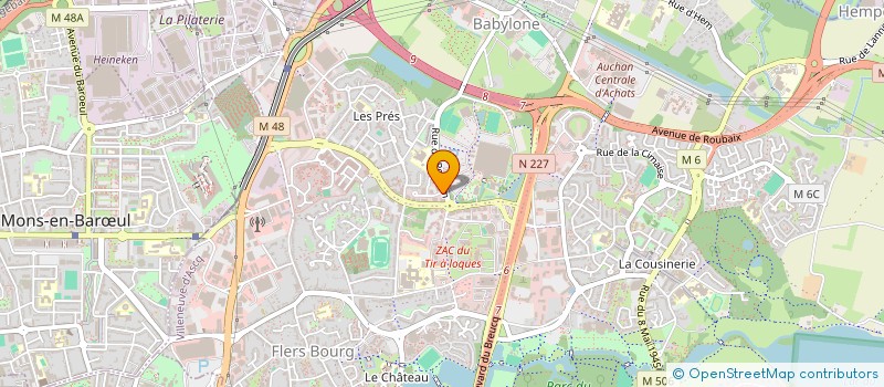 localisation de l'entreprise LE CLOS DES ROMARINS  VILLENEUVE-D'ASCQ