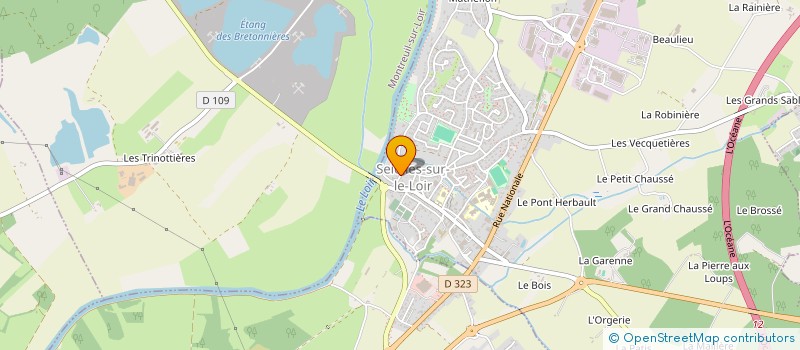 localisation de l'entreprise LE CLOS DES ROSES  SEICHES-SUR-LE-LOIR