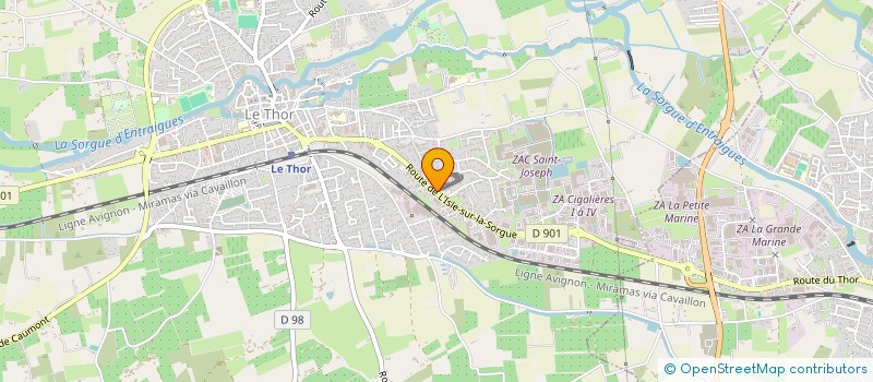 localisation de l'entreprise LE CLOS DES SABLONS  LE THOR