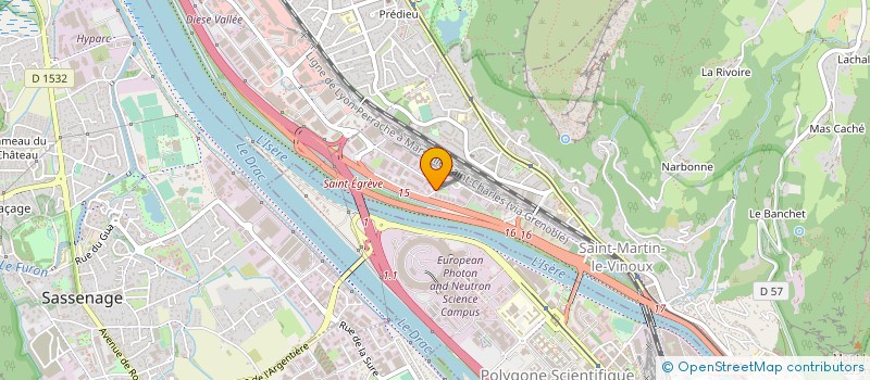 localisation de l'entreprise LE CLOS DES SAGES  SAINT-MARTIN-LE-VINOUX