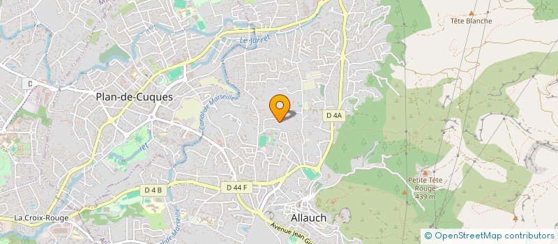 localisation de l'entreprise LE CLOS DES SENTEURS  ALLAUCH