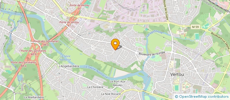 localisation de l'entreprise LE CLOS DES TILLEULS  VERTOU