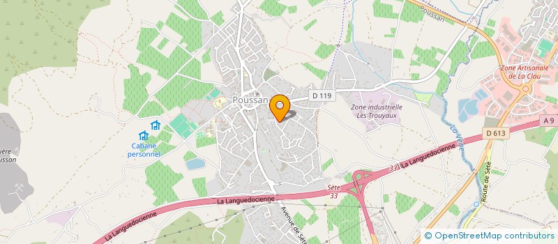 localisation de l'entreprise LE CLOS DES TOURNESOLS  POUSSAN