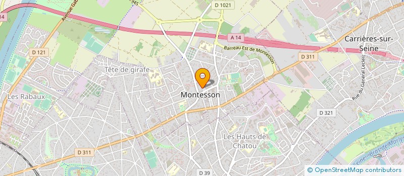 localisation de l'entreprise LE CLOS DES VIEILLES VIGNES  MONTESSON