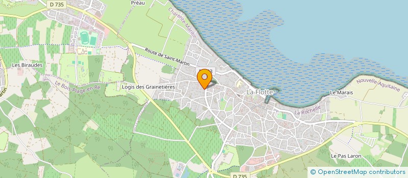 localisation de l'entreprise LE CLOS DES VIEUX MOULINS  LA FLOTTE