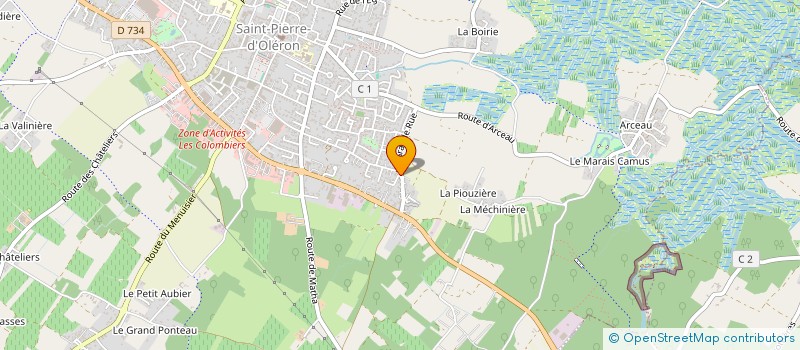 localisation de l'entreprise LE CLOS DES VIGNES à SAINT PIERRE D'OLERON
