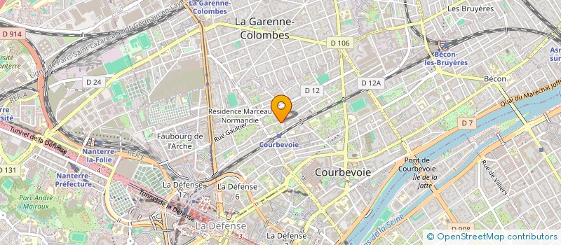 localisation de l'entreprise LE CLOS DES VIGNES à COURBEVOIE