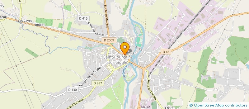 localisation de l'entreprise LE CLOS DES VIGNES à SAINT-POURCAIN-SUR-SIOULE