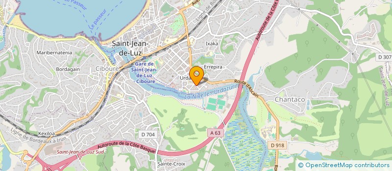 localisation de l'entreprise LE CLOS DES VIGNES SARL à SAINT-JEAN-DE-LUZ