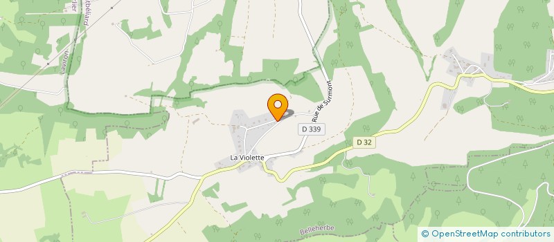 localisation de l'entreprise LE CLOS DESSUS  BELLEHERBE