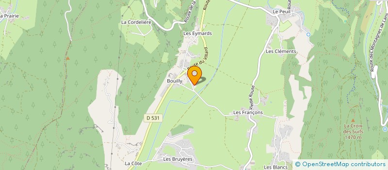 localisation de l'entreprise LE CLOS-DIT  LANS-EN-VERCORS