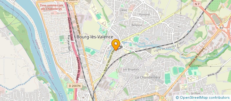 localisation de l'entreprise LE CLOS DORE  BOURG-LES-VALENCE