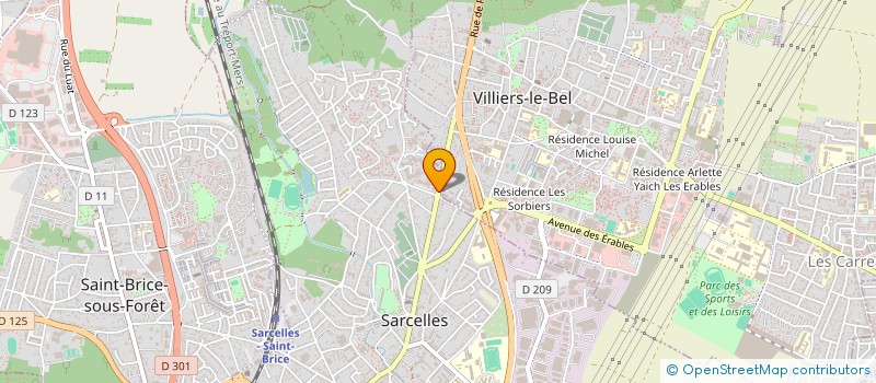localisation de l'entreprise LE CLOS DORMOY  SARCELLES