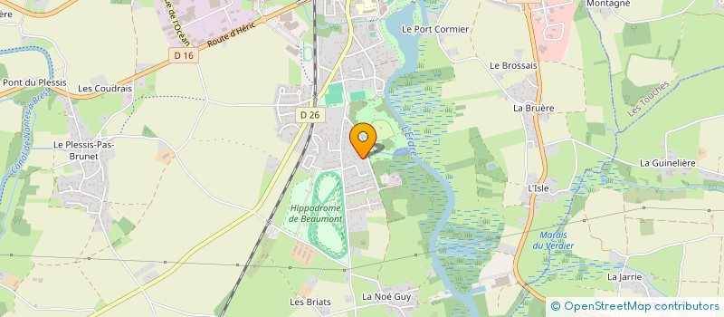 localisation de l'entreprise LE CLOS DU BIEF  NORT-SUR-ERDRE