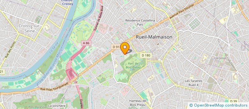 localisation de l'entreprise LE CLOS DU BINDO à RUEIL-MALMAISON