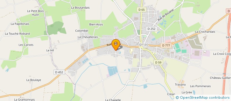 localisation de l'entreprise LE CLOS DU BOIS  PIPRIAC