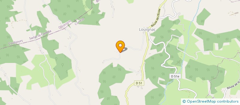 localisation de l'entreprise LE CLOS DU BOIS  LOUIGNAC