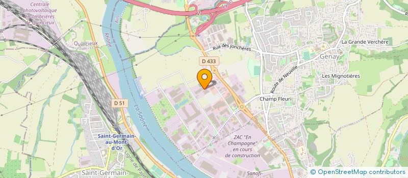 localisation de l'entreprise LE CLOS DU BOIS ROUGE  GENAY