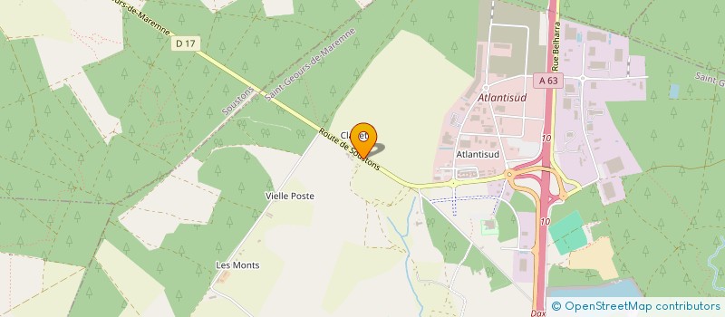 localisation de l'entreprise LE CLOS DU BONHEUR à SAINT-GEOURS-DE-MAREMNE