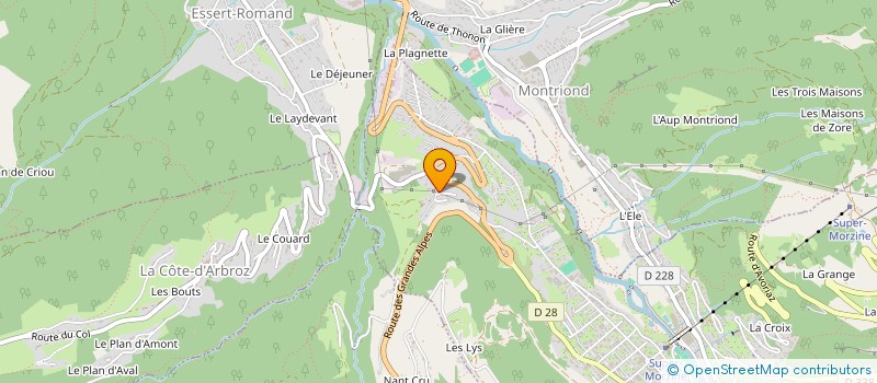 localisation de l'entreprise LE CLOS DU BOUCHET à MORZINE