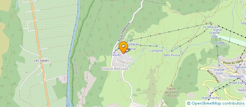 localisation de l'entreprise LE CLOS DU BOURG  VILLARD-RECULAS