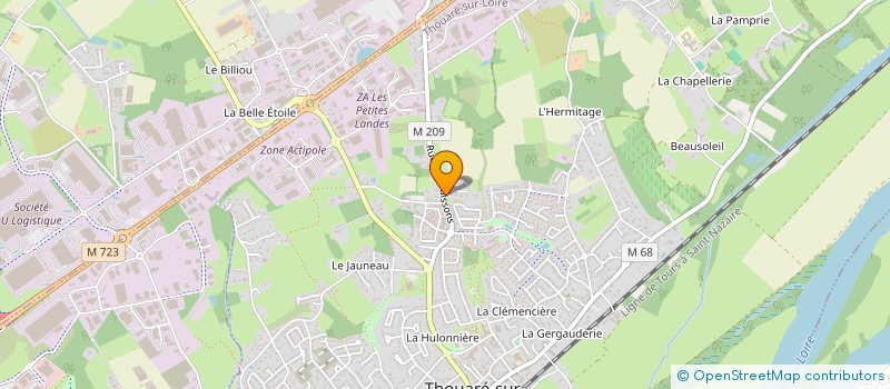 localisation de l'entreprise LE CLOS DU BUISSON  THOUARE-SUR-LOIRE