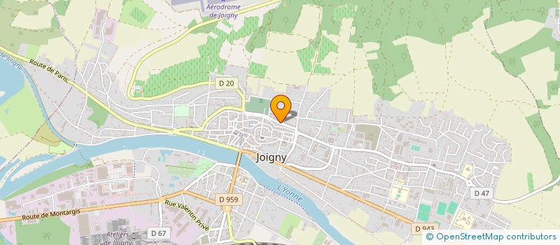 localisation de l'entreprise LE CLOS DU CALVAIRE à JOIGNY