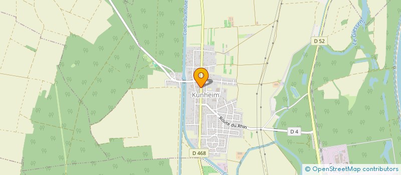 localisation de l'entreprise LE CLOS DU CANAL  KUNHEIM