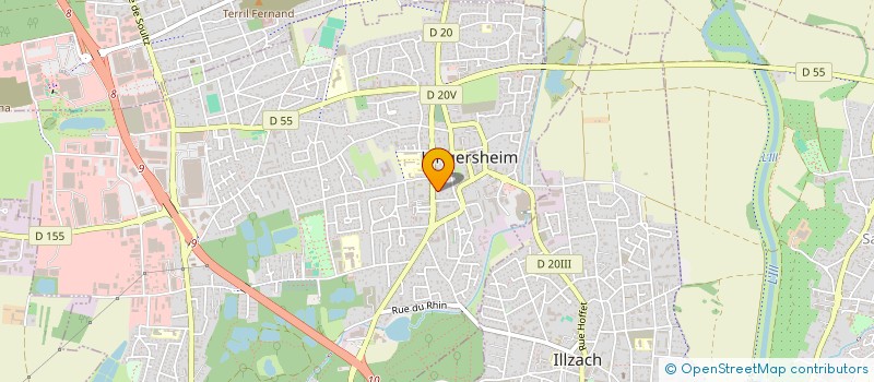 localisation de l'entreprise LE CLOS DU CEDRE  KINGERSHEIM