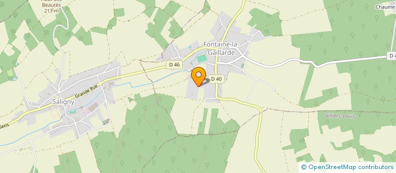 localisation de l'entreprise LE CLOS DU CERF  FONTAINE-LA-GAILLARDE