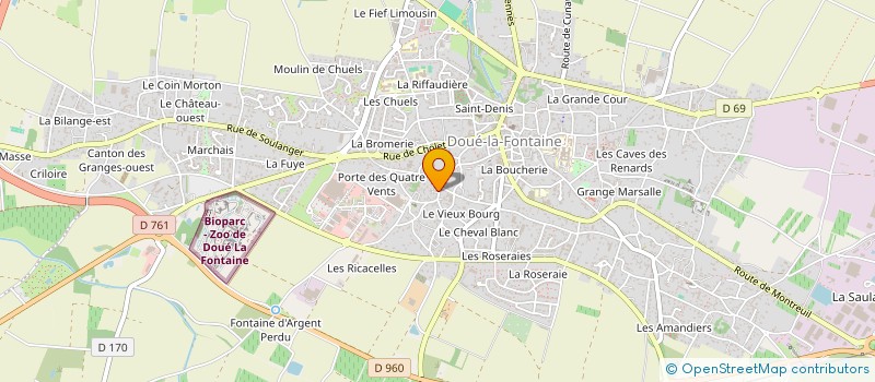 localisation de l'entreprise LE CLOS DU CHAPITRE  DOUE-EN-ANJOU