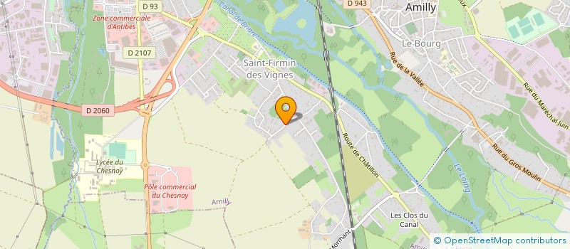 localisation de l'entreprise LE CLOS DU CHATEAU à AMILLY