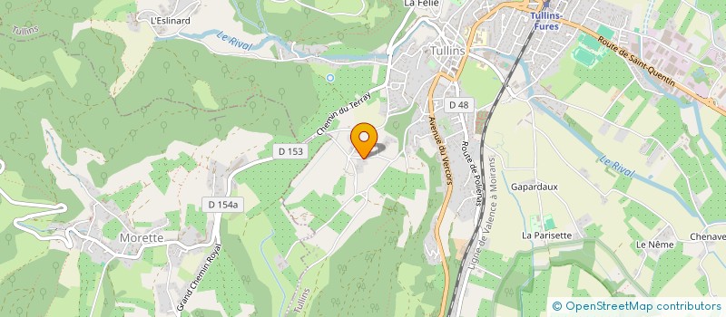 localisation de l'entreprise LE CLOS DU CHATEAU  TULLINS